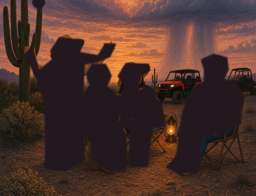 The Lifelong Explorers family, still hiding in the shadows